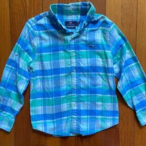Vineyard Vines Flannel Button-Down, Boys Size 5
